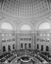 Reading Room rotunde, Library of Congress, Washington, D.C., ca. 1904
